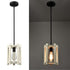 Modern Farmhouse Wood Pendant Light Fixture Black Finish